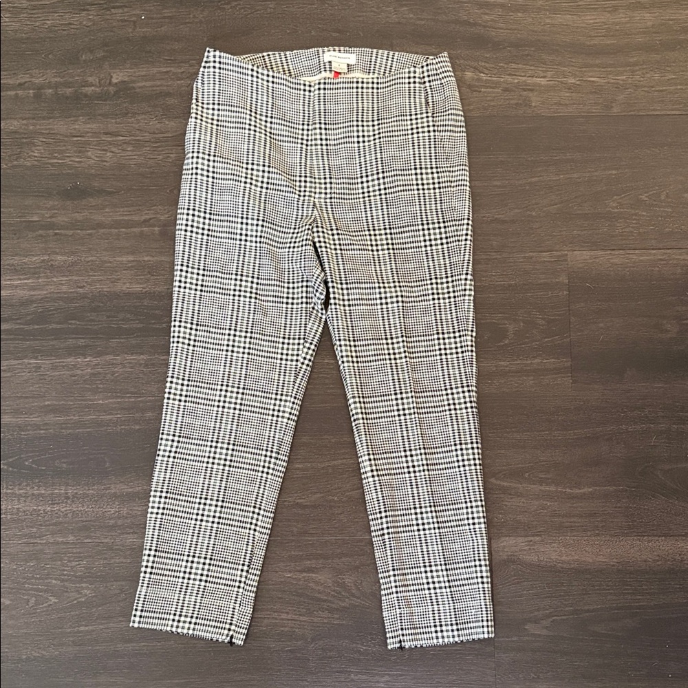 Club Monaco Checked Cropped Slim Pants